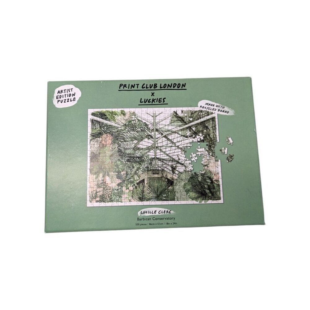 Print Club London x Luckies Barbican Conservatory Puzzle 18 x 24 in. 500 Pieces